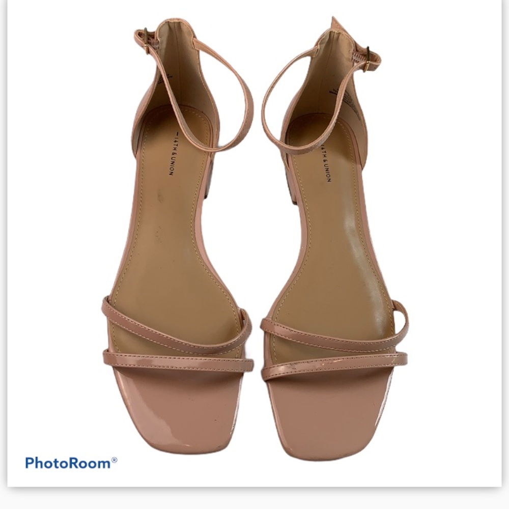 14th & Union blush pink Jenna strappy sandal - Picture 5 of 10